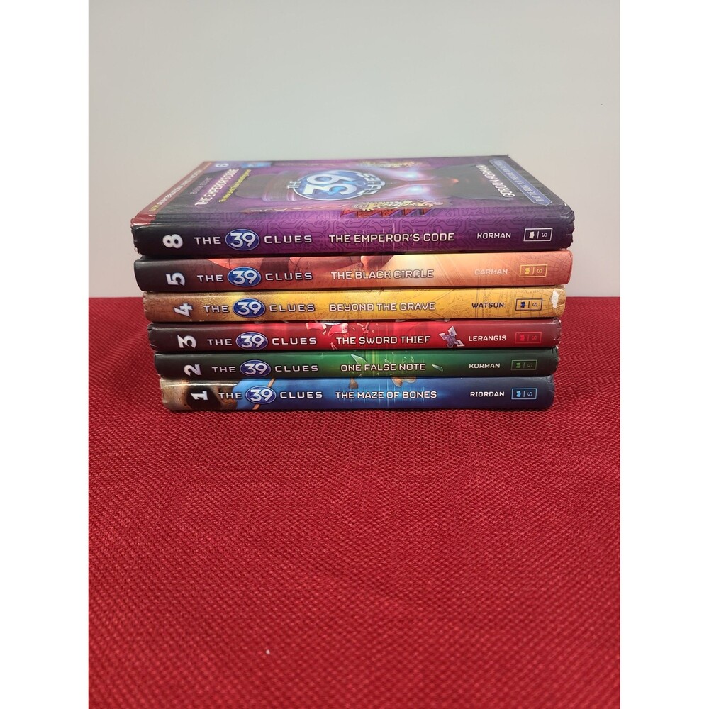 The 39 Clues Book Lot 1-5 and 8 No Cards